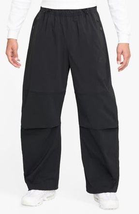 Nike Dri-FIT Tech Wide Leg Woven Pants in Black at Nordstrom Rack, Size Small