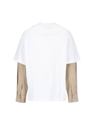 Jil Sander Layered Short-Sleeve Cotton T-shirt - White