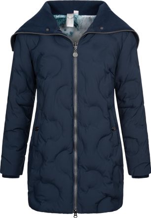 Deproc Steppmantel DEPROC ACTIVE GILMOUR MEGATE LONG WOMEN, Damen, Gr. 36/38 (M), blau (navy), 100% Polyester, mit Gummizug, M&auml;ntel Steppmantel, auch in Gros