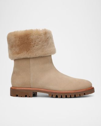 Vince Cameron Shearling-Lined Suede Boots