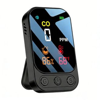 OEM Detector De Mon&oacute;xido De Carbono Port&aacute;til Recargable 3 En 1 Con Pantalla Lcd Y Alarma De 85 Db