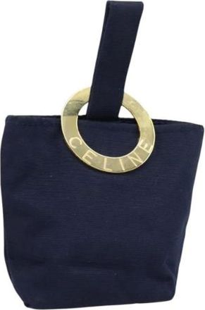 Celine Pre-owned Mini Bags, female, Blue, Size: ONE SIZE Pre-owned Nylon Mini Bag