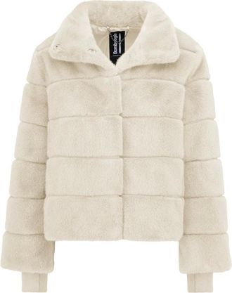 Bomboogie Capa de piel sint&eacute;tica - Jackets - Mujer - Beige - M