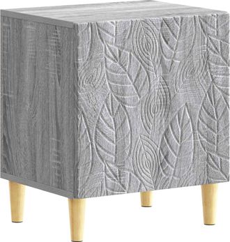 vidaXL Mesita De Noche Sonoma Gris 43 X 34,5 X 50 Cm Vidaxl