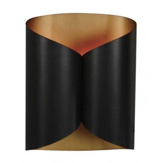 Signature Aplique de metal negro y dorado - A40 cm