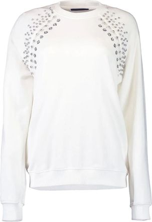 Le Superbe crystal-embellished sweatshirt - White