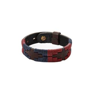 Pampeano Bracelet - Marcado Stitching in Brown/burgundy/navy at Nordstrom