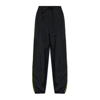Moschino Wide Trousers, male, Black, Size: XL Trousers With Side Stripes