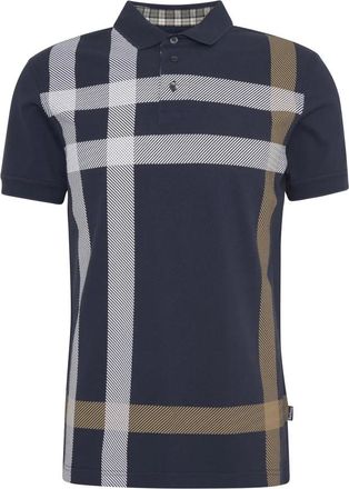 Barbour Tartan Polo Shirt Navy & Pine - Heren - Polos - Veelkleurig - S - Katoen - Tops