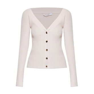 Max Mara Cardigans, female, Pink, Size: M Mxmgioiosa Knitted Cardigan