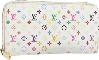 Louis Vuitton Pre-owned Wallets, female, Multicolor, Size: ONE SIZE Pre-owned Canvas Wallet
