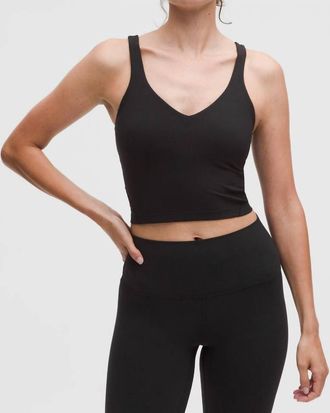 lululemon Align Light Support A/b Cup Tank In Black
