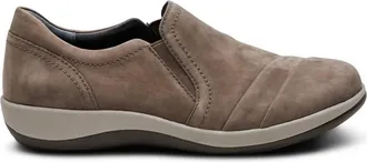 Aetrex Womens Helena Arch Support Slip On Shoes In Warm Grey