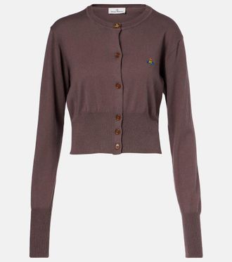 トップス VIVIENNE WESTWOOD ORB Cotton Cardigan L Vivienne Westwood Orb-embroidered Cardigan | Blue | FARFETCH