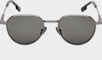 Ermenegildo Zegna Men & apos;s Metal Round Sunglasses