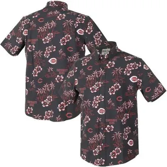 Reyn Spooner Mens Reyn Spooner Black Cincinnati Reds Kekai Performance Button-Up Top at Nordstrom, Size X-Large