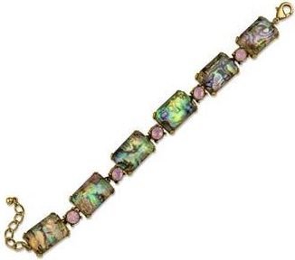 Jardin Abalone & Crystal Link Bracelet in Abalone/Gold at Nordstrom Rack