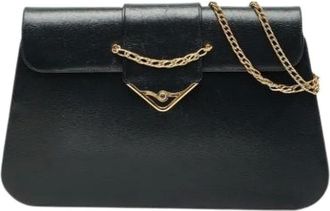 Cartier Pre-owned Clutches, female, Blue, Size: ONE SIZE Pre-owned Leather Shoulder Bag