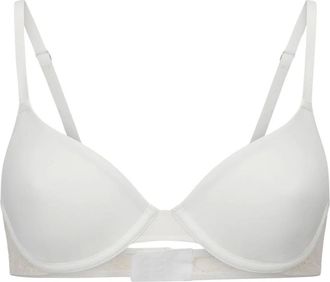 Wolford Reggiseno demi con ferretto flessibile e dettagli in pizzo in microfibra - - Underwear - Donna - Bianco - 4C IT