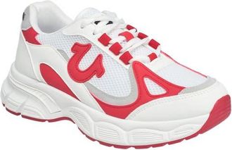 True Religion Dreezy Chunky Logo Sneaker in Red White at Nordstrom, Size 10