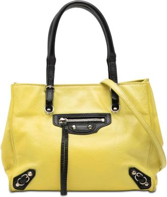 Balenciaga Pre-owned Balenciaga Mini Bicolor Leather Papier A4 Zip Around Tote 4EAQWI8JLOQFSZ5I