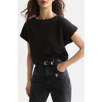 Scotch & Soda Short Sleeve Sweatshirt in Meteorite at Nordstrom, Size X-Small