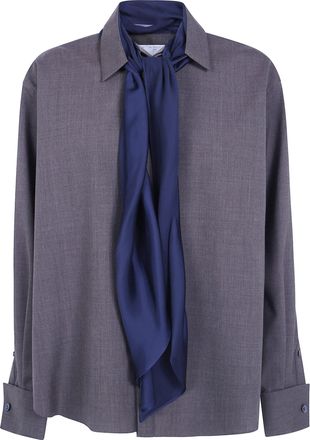 sacai Shirt Polyester Wool Suiting Shirt