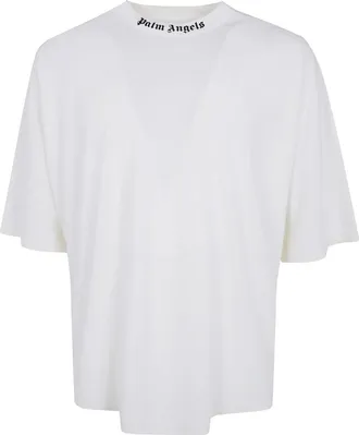 Palm Angels Tops, Heren, Wit, L, T-Shirts