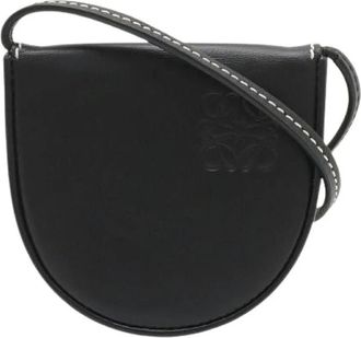 Loewe Pre-owned Anagram Calf Leather Mini Shoulder Bag - Dames - Vintage Schoudertas - Zwart - ONE Size - Leer - Vintage