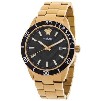 Versace Greca Urban Quartz Black Dial Mens Watch VEYCA0724