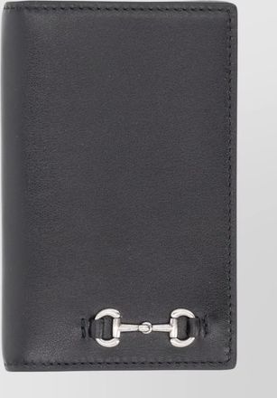 Gucci slim bi-fold card holder with metallic hardware
