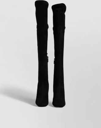 Dolce & Gabbana suede leather knee-high boots