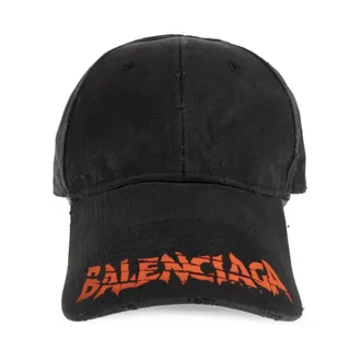Balenciaga Logo Visor Cap - male - Balenciaga - Hats & Caps - Black - M - Accessories