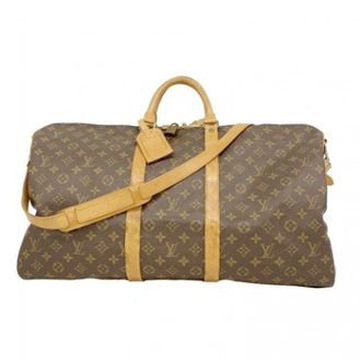 Louis Vuitton Pre-owned Weekend Bags, unisex, Brown, Size: ONE SIZE Pre-owned Keepall Bandouli&egrave;re 55