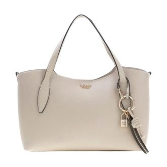 Guess Melody Satchel Tas - Dames - Tassen - Beige - Maat: ONE Size Zijde
