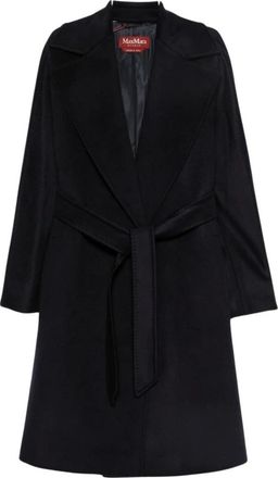 Max Mara Belted Coats, female, Blue, Size: M Belted Coat