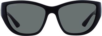 Gucci Grey Cat Eye Ladies Sunglasses GG2122S 002 56