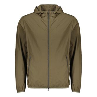 Herno Light Jackets, male, Green, Size: M Lightweight Jacket with Hood