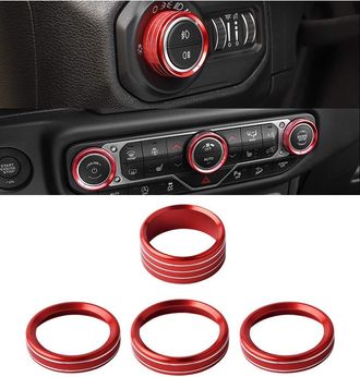 OEM Para Accesorios Jeep Wrangler, Perillas De Aire Acondicionado, Tapas, Cubierta De Bot&oacute;n De Interruptor De Faros, Embellecedores, Wrangler Jl 2018 2019
