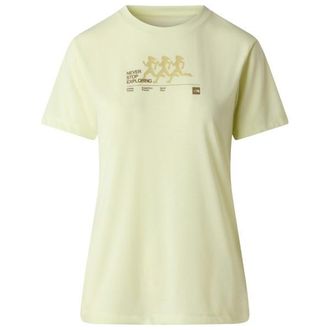 The North Face Bitmap Silhouette Short Sleeves Tee Funktionsshirt f&uuml;r Damen | gelb/beige