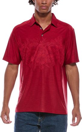 Tommy Bahama Palm Coast Hibiscus Border Polo Shirt