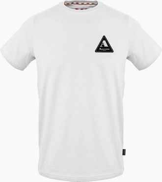 Aquascutum Mens Regular Fit Crew Neck Short Sleeve T-Shirt - White - Size: 2X large