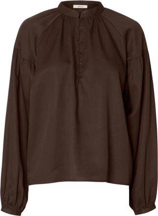 Selected Blouses - Dames - Blouses & Shirts - Bruin - Maat: L