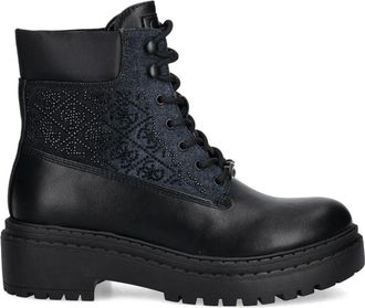 Guess Co Stivali stringati con decorazione - Nero