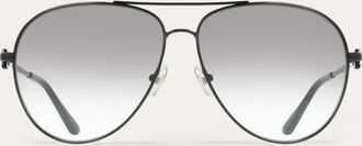 Ferragamo Men Aviator frame sunglasses Black