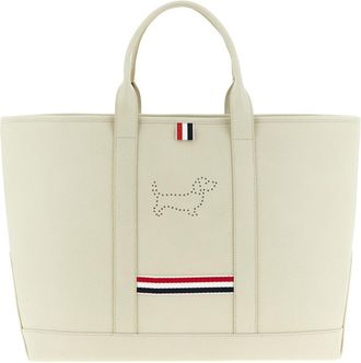 Thom Browne White Tool Tote