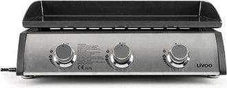 Livoo Livoo - Plancha Gas 7.5kw Placa Acero Esmaltado 61x38cm - Doc277