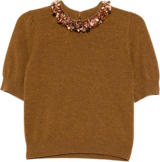 Ulla Johnson Top Liv - Marrone