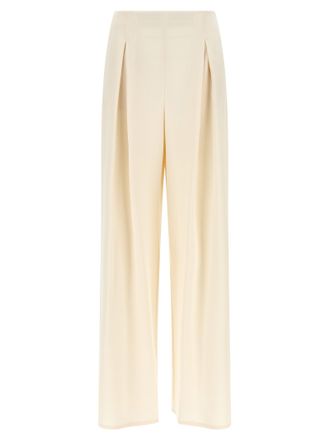 Max Mara White Silk Casual Womens Pants