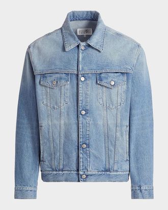 Maison Margiela Men & apos;s Cotton Denim Sports Jacket